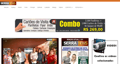 Desktop Screenshot of jornalserranews.com.br