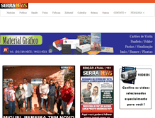 Tablet Screenshot of jornalserranews.com.br